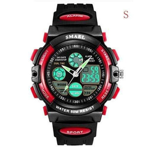 Planet Gates Red S Digital Watch Kids Boy SMAEL Children Watch for Boys and Girls Gift Sport Watch Waterproof 0508 Kid Watches Digital Children