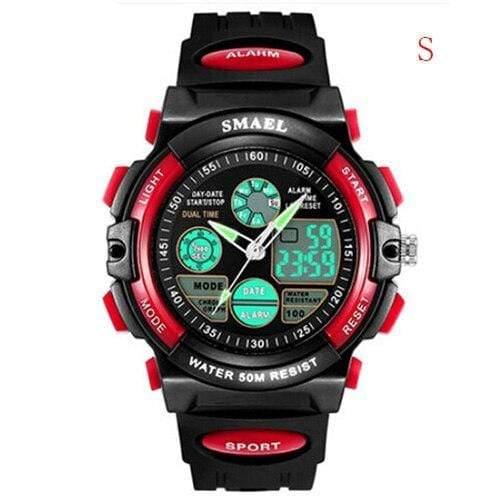 Planet Gates Red S Digital Watch Kids Boy SMAEL Children Watch for Boys and Girls Gift Sport Watch Waterproof 0508 Kid Watches Digital Children