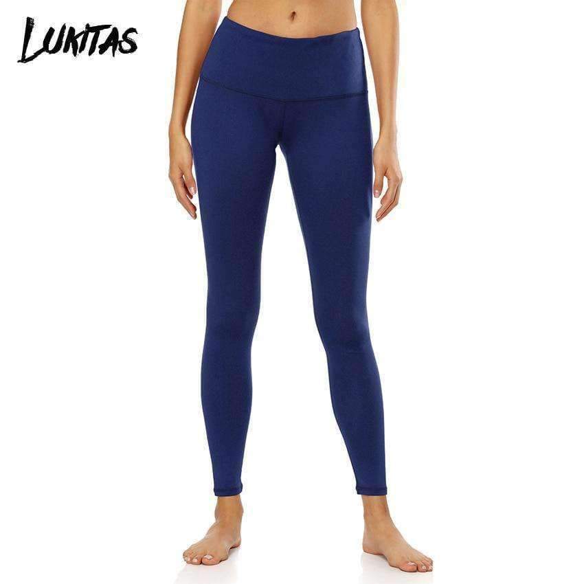 Planet Gates Red / S Fitness Women Elastic High Waist Solid Sport Yoga Running Bodybuilding Training Plus Size 2XL Stretch Slim Tight Legging