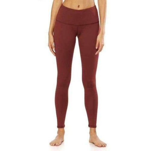 Planet Gates Red / S Fitness Women Elastic High Waist Solid Sport Yoga Running Bodybuilding Training Plus Size 2XL Stretch Slim Tight Legging