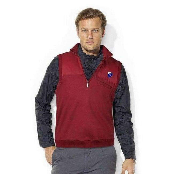 Planet Gates red / S Golf Vest Jacket For Man Windproof Thicken Sports Waistcoat Velvet Sports Wear Vest Waterproof Golf  Sleeveless Jackets Male