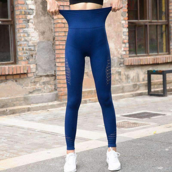 Planet Gates red / S Gym Leggings Fitness Women's Yoga Leggings Hollow On Both Sides Solid Legging Fitness Women Sexy Trousers Workout Pants