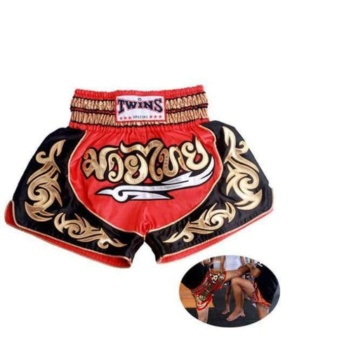 Planet Gates Red / S Muay thai shorts kick boxing shorts mma fight trunks short mma combat sport pants Black Red silver for men women