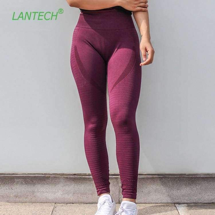 Planet Gates Red / S Pants Running Sportswear Squat Fitness Yoga Pants High Waist Gym Leggings Compression Tights Pants Women Leggings
