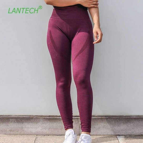 Planet Gates Red / S Pants Running Sportswear Squat Fitness Yoga Pants High Waist Gym Leggings Compression Tights Pants Women Leggings