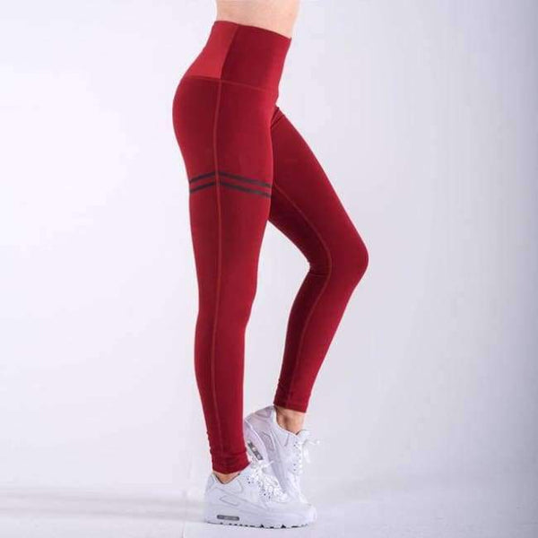 Planet Gates red / S Sporting Leggings Clothing for female Fitness push up sexy black red blue Pants High Waist Leggin Elastic Workout Jeggings