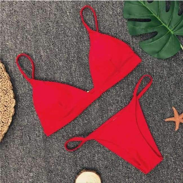 Planet Gates Red / S Swimwear Women Sexy Micro Bikinis Swimsuit Brazilian Biquini Female Beach Wear Bathing Suits Swimming Suit Bikini Set