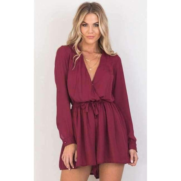 Planet Gates red / S V-neck Sexy Jumpsuit New 2018 Summer Jumpsuit Body for Women Body Feminino Short Women Clothing Women  Jumpsuit