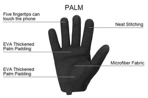 Planet Gates Red / S Winter Full Finger Gloves Men Touch Screen Anti-shock Breathable Fitness Gloves Weightlifting Sports