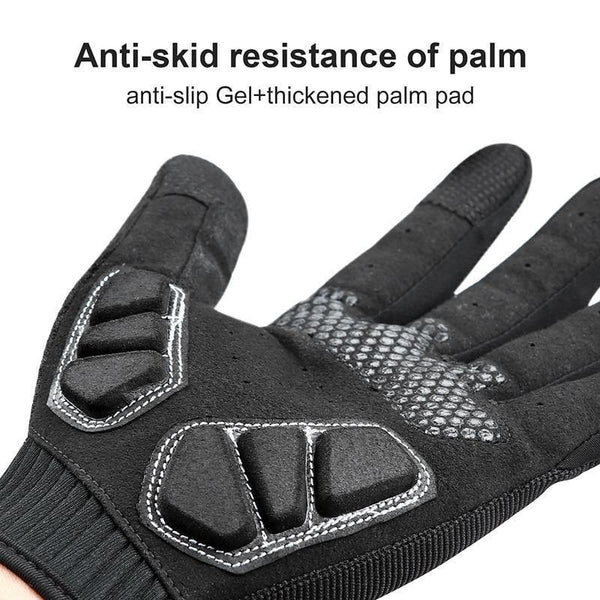 Planet Gates Red / S Winter Full Finger Gloves Men Touch Screen Anti-shock Breathable Fitness Gloves Weightlifting Sports