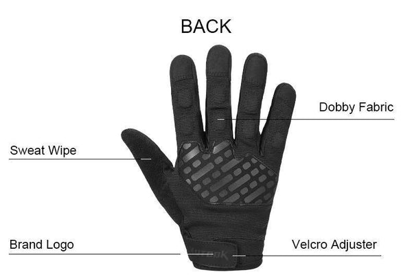 Planet Gates Red / S Winter Full Finger Gloves Men Touch Screen Anti-shock Breathable Fitness Gloves Weightlifting Sports