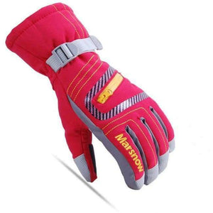 Planet Gates Red / S Winter Professional Ski Gloves Girls Boys Adult Waterproof Warm Gloves Snow Kids Windproof Skiing Snowboard Gloves