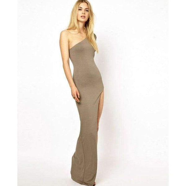 Planet Gates Red / S Women Maxi Dresses  New Red Sexy High Split Wedding Event Dresses For Women Long Sleeve Female Party Dresses