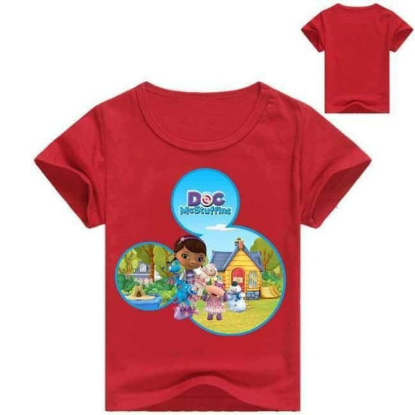 Planet Gates Red Shirt / 5 Cotton T-shirts Leggings for Girls Flower Pants for Girls Children Cartoon Tinycottons Leginsy Kids Sport Suit