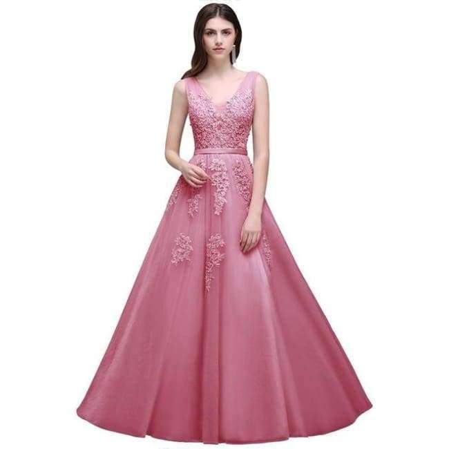 Planet Gates Red short / 6 Long Short Evening Dress Long Tulle Lace Formal gown Backless evening dresses prom dresses robe de soiree 2018