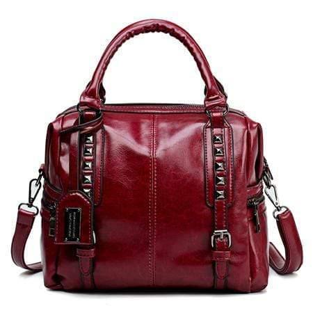 Oil Wax Leather Retro Style Handbag Luxury Handbags Women Bags Designer Mochilas