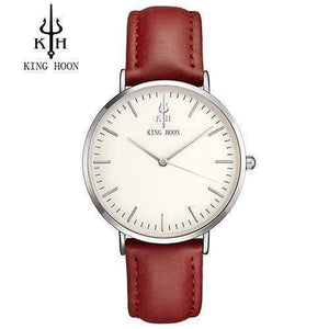 Planet Gates RED SILVER WHITE Women Watch Ladies Ultra Thin Stainless Steel Band Quartz Wristwatch Fashion Female Clock Relogio