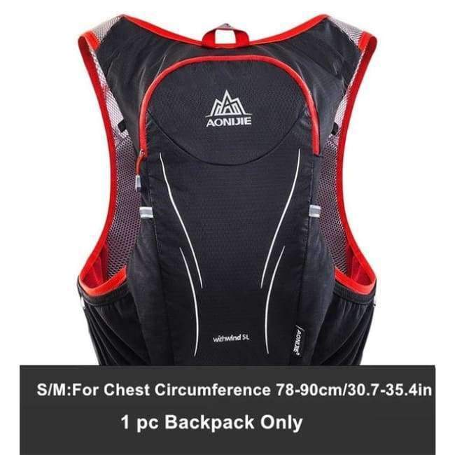 Planet Gates Trail Running Backpack Outdoor Sports Hiking Camping Backpack 5L Marathon Running Hydration Vest Pack For 1.5L Water Bag