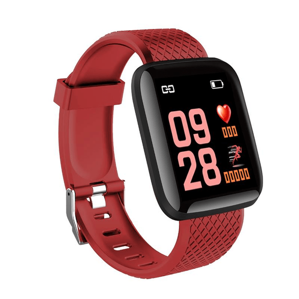 Planet Gates Red Smart Watch Heart Rate Sleep Monitor Fitness Tracker Blood Pressure Blood oxygen Sports Smartwatch For Android IOS