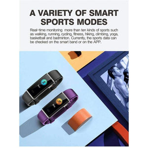 Planet Gates Red Smart wristband Heart rate Women Smart bracelet Fitness tracker Waterproof Smart band For Android & IOS