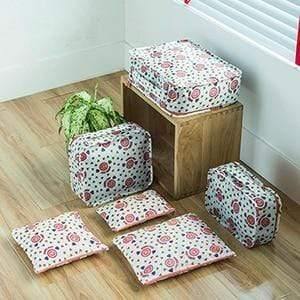 Planet Gates red smile 6PCS Men and Women Travel  Bag Clothes Underwear Bra Packing Cube Luggage Organizer Pouch Family Closet Divider Organiser Bags