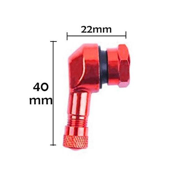 Planet Gates red / SPAIN 2pcs 90 Degree CNC Motorcycle Rim Tire Wheel Tubeless Valve Stems For Rim Wheel Parts Accessories Goods