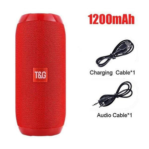 Planet Gates Red / Speaker Bluetooth Speaker Portable Outdoor Sport Loudspeaker Wireless Mini Column Music Player Support FM Radio Aux Input