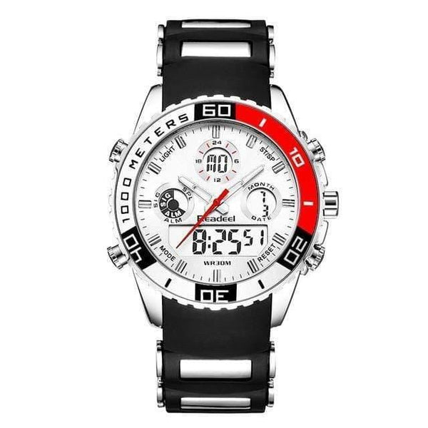 Planet Gates Red Sports Watches Waterproof Mens Military Digital Quartz Watch Alarm Stopwatch Dual Time Zones Brand New relogios masculinos