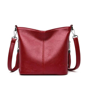 Summer Small Solid Colors Leather Shoulder Bags Girl Messenger Bag Female  Luxury Handbags