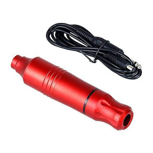 Planet Gates Red Tattoo Pen Professional Tattoo Machine Kit Tattoo Power Supply Rotary Pen With Cartridges Needle Tattoo Pen For Tattoo Beginners Artist