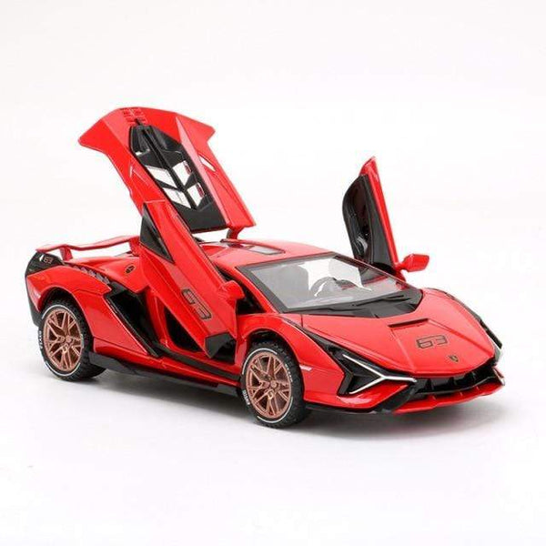 Planet Gates red The Flash 1:32 Lamborghinis Sian FKP37 Car Alloy Sports Car Model Diecast Sound Super Racing Lifting Tail Hot Car Wheel For Children Gifts