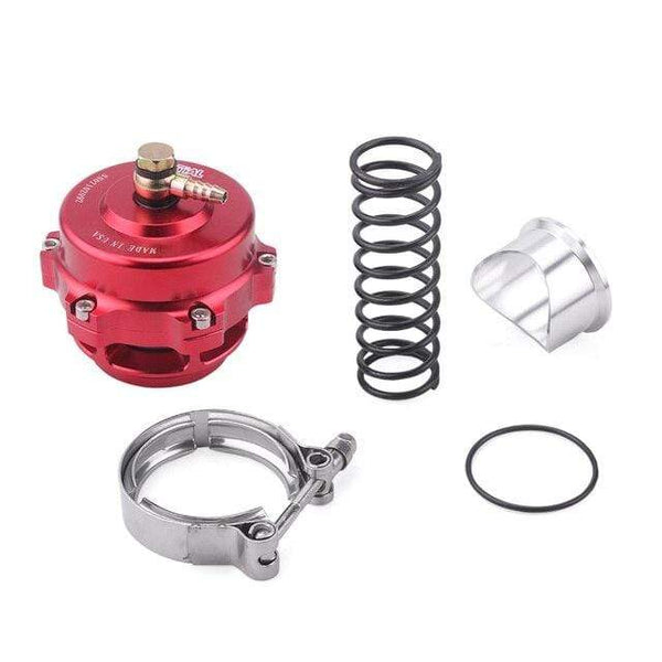 Planet Gates red Tial style 50mm Blow Off Valve CNC BOV Authentic with v-band Flange with logo RS-BOV027