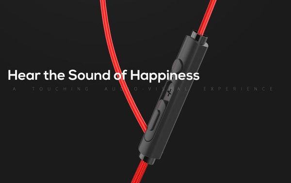 Planet Gates Red TOPK 3.5mm Heavy Bass Wired Earphone In-Ear Earphones With Mic Universal Comforted Earbud Volume Control Stereo Sport Headset