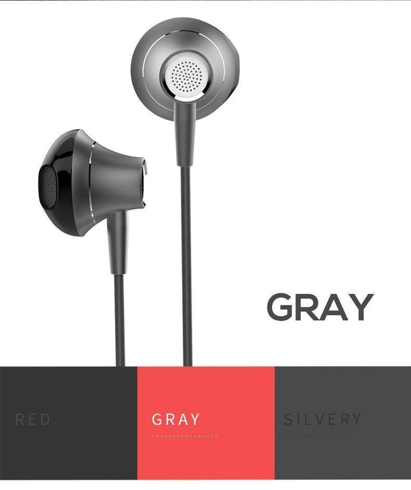 Planet Gates Red TOPK 3.5mm Heavy Bass Wired Earphone In-Ear Earphones With Mic Universal Comforted Earbud Volume Control Stereo Sport Headset