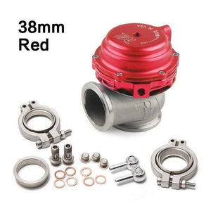 Planet Gates Red Universal 38mm External Wastegate V-Band Flanged Turbo Waste Gate For Supercharge Turbo Manifold With Logo MV-S 38mm Wastegate
