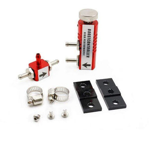 Planet Gates red UNIVERSAL ADJUSTABLE MANUAL TURBO BOOST CONTROLLER KIT 1-30 PSI IN-CABIN BX100268