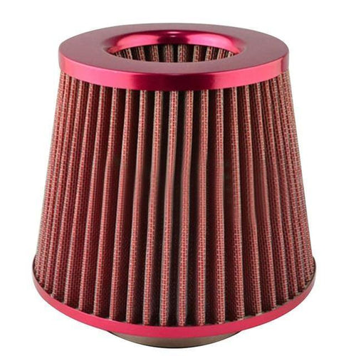 Planet Gates Red Universal Car Air Filter Vehicle Modified High Flow Mesh Cone Cold Air Intake Accessories CSL2018