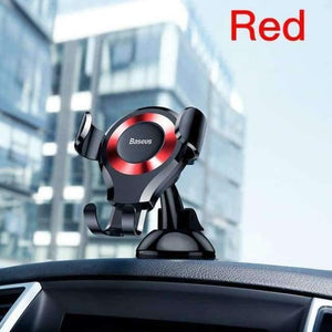 Planet Gates Red Universal Gravity Car Phone Holder Sucker Suction Cup Windshield Car Holder For iPhone XS X Samsung S9 Phone Holder Stand