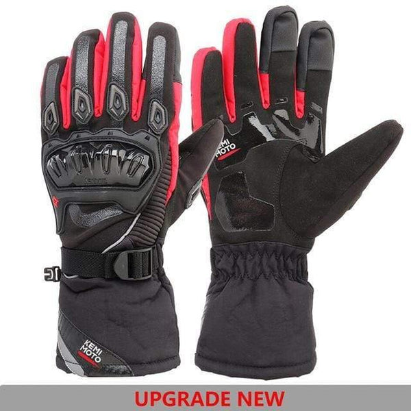 Planet Gates RED UPGRADE / L Winter Warm Motorcycle Gloves Touch Screen Waterproof Windproof Protective Winter Gloves Men Guantes Moto Luvas
