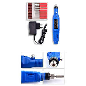 Planet Gates red US Electric Nail Polish Pedicure Machine Apparatus Of Manicure Nail Drill Bits Set Cuticle Acrylic Gel Remover Pen Tools Kit