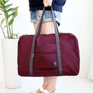 Planet Gates Red Voyage Weekend Duffel Hand Luggage Duffle Nylon Foldable Women Travel Bag Female Large Capacity Cabin Handbag