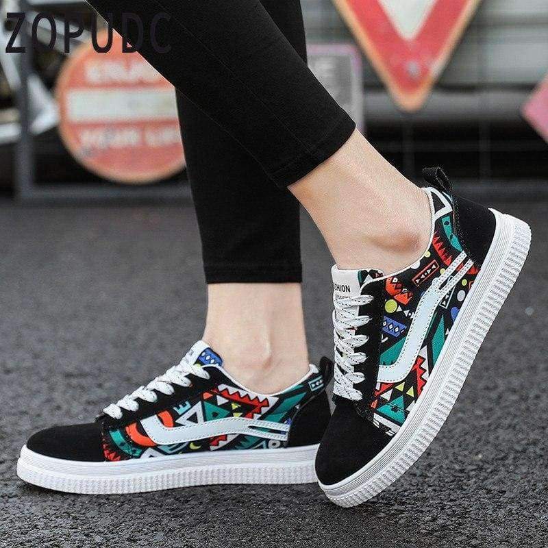 Planet Gates red w11 / 6 ZOPUDC High Quality Canvas Shoes Women Lace-Up White Black Sneakers Women Fashion Vulcanize Shoes Female Breathable Ladies Flats