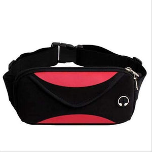 Planet Gates Red Waist Bags Running Fanny Pack Women Waist Pack Pouch Belt Bag Men Purse Mobile Phone Pocket Case Camping Hiking Sports Bag