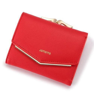 Planet Gates Red Wallet Female PU Leather Women Wallets Hasp Coin Purse Wallet Female Vintage Fashion Women Wallet Small Card Holder Red