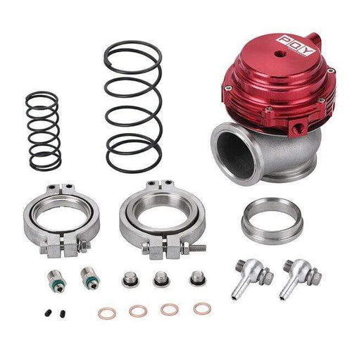Planet Gates Red Water cooler 44mm Wastegate external turbo red/black With Flange/Hardware MV-R Water-cooled HT5834
