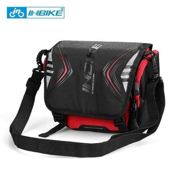 Planet Gates Red Waterproof Bike Bag Large Capacity Handlebar Front Tube Bag Bicycle Pocket Shoulder Backpack Cycling Bike Accessories