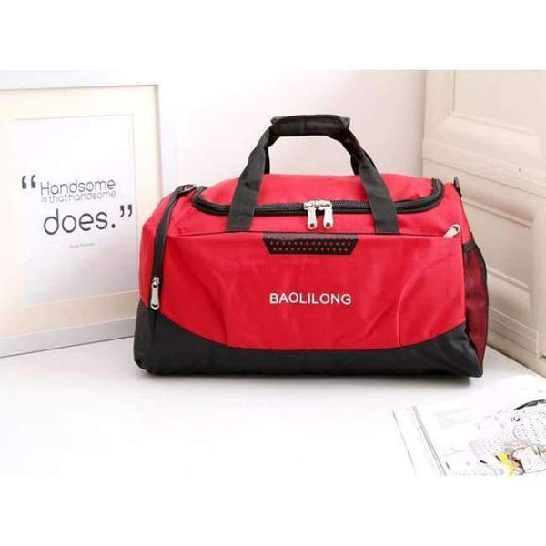 Planet Gates Red Waterproof Large Sports Gym Bag With Shoes Pocket Men/Women Outdoor Fitness Training Duffle Bag Travel Yoga Handbag