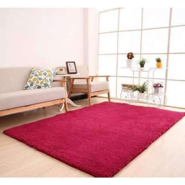 Planet Gates red wine / 40 X 60CM Living Room Rug Area Solid Carpet Fluffy Soft Home Decor White Plush Carpet Bedroom Carpet Kitchen Floor Mats White Rug Tapete