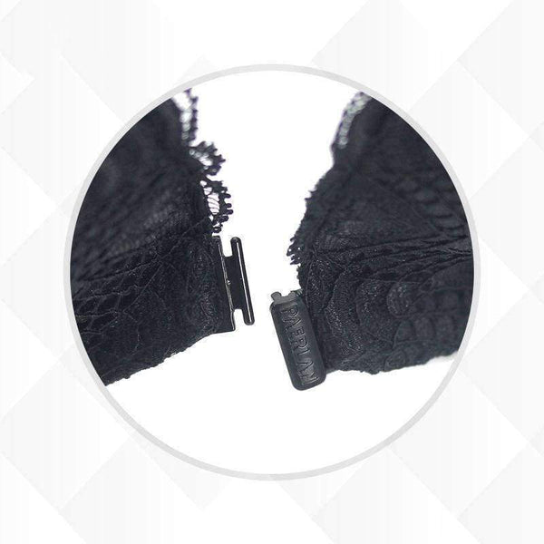 Planet Gates Red Wine / 70A Women Bra Front Closure Vest Type Seamless Push Up Women Bra 5/8 Cup Small Chest Sexy Back Bow Floral Lace Underwear