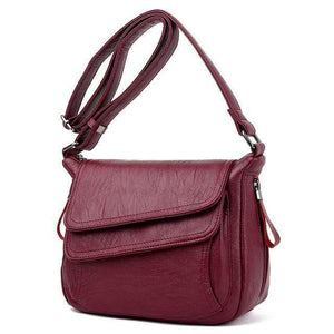 Planet Gates RED WINE / China Leather Luxury Handbags Women Bags Designer Women Shoulder Messenger Bags For Women Sac A Main Femme